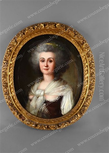 Portrait Presume De La Comtesse De Provence (1753-1810) Oil Painting by Adolf Ulrik Wertmuller