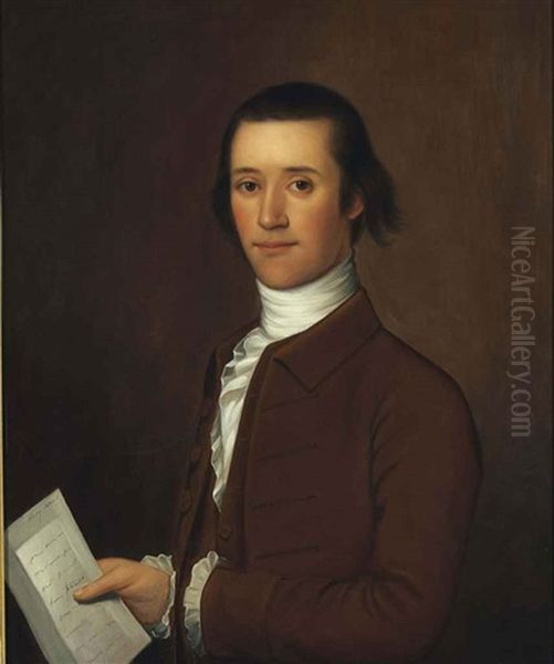 Portrait Of A Man (samuel Donaldson?) Oil Painting by Adolf Ulrik Wertmuller