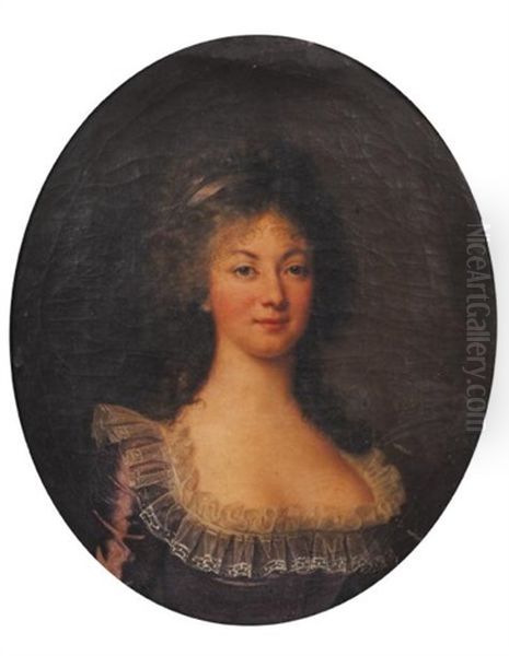 Portrait De Madame Diana Oil Painting by Adolf Ulrik Wertmuller