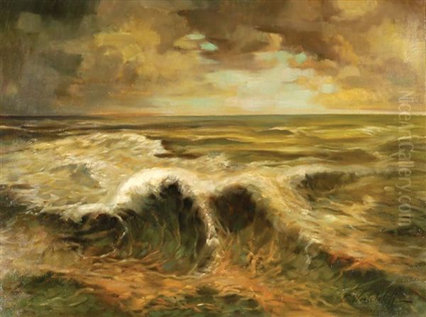 Seascape Oil Painting by Konstantin Weschtschiloff