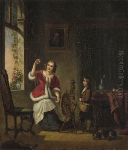 Die Furstliche Eierpruferin Oil Painting by Johannes Hendrik van West