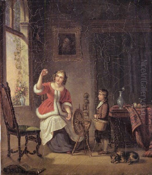 Die Furstliche Eierpruferin Oil Painting by Johannes Hendrik van West