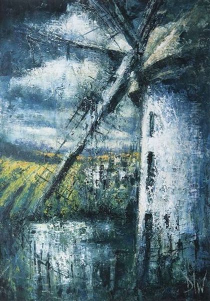 The Windmill Oil Painting by David West