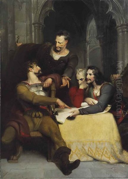 Henry Iv, Part I, Act Iii, Scene I Oil Painting by Richard Westall