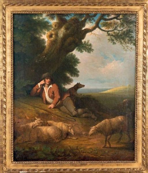 Berger Au Repos Dans Un Paysage Oil Painting by Richard Westall