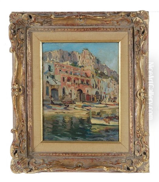 Capri Oil Painting by Constantin Aleksandrovich Westchiloff