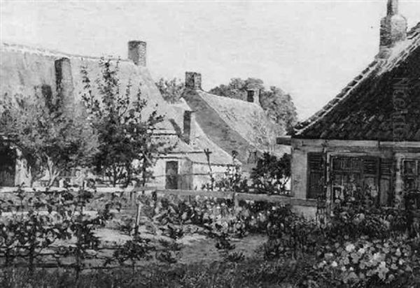 Garten In St. Agnes Ter Muiden, Zeeland Oil Painting by Fritz Westendorp