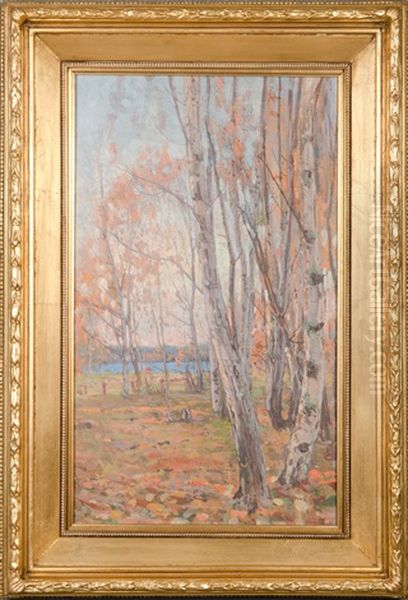 Autumn Evening Oil Painting by Victor Westerholm