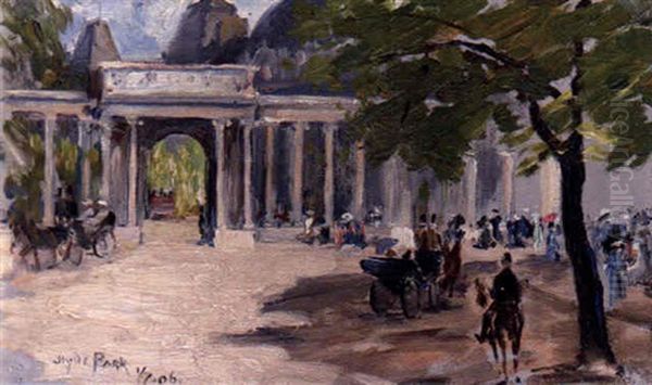 Hyde Park Oil Painting by Ingeborg Westfelt-Eggertz