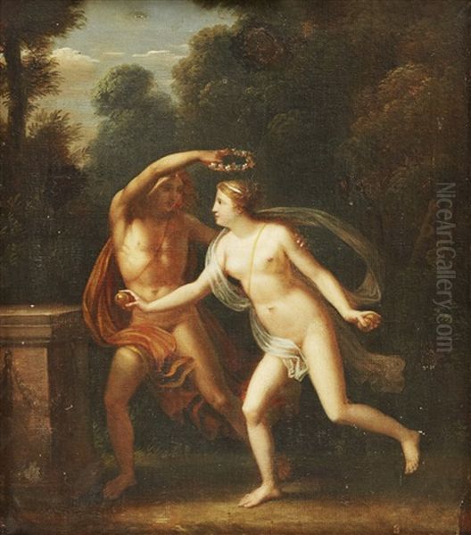 Atalanta Och Hippomenes Oil Painting by Frederik Westin