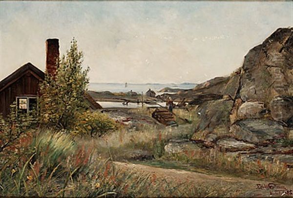 Hufudskar Oil Painting by Edvard (Edouard) Westman