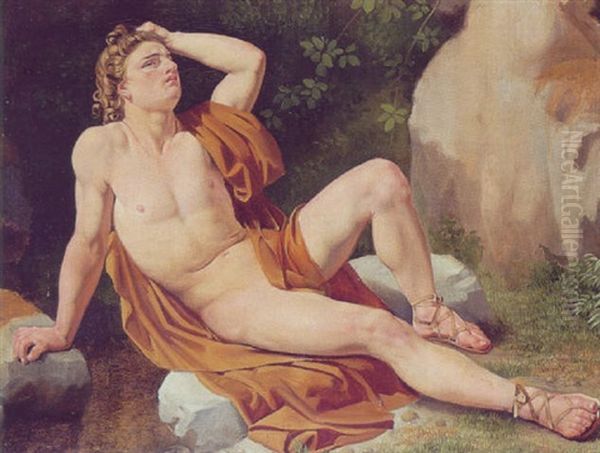 Narcissus Oil Painting by Fritz Westphal