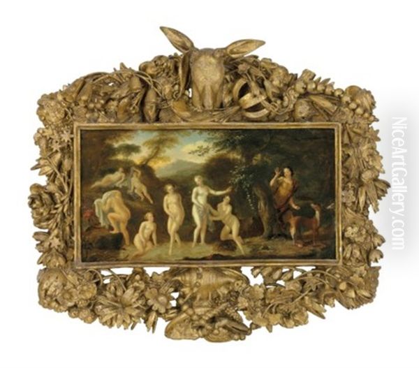 Diana And Actaeon Oil Painting by Jacob Jacobsz de Wet the Younger