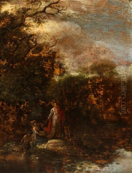 Finding Baby Moses Oil Painting by Jacob Jacobsz de Wet the Younger