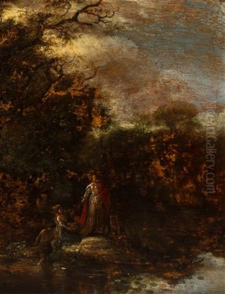 Finding Baby Moses Oil Painting by Jacob Jacobsz de Wet the Younger