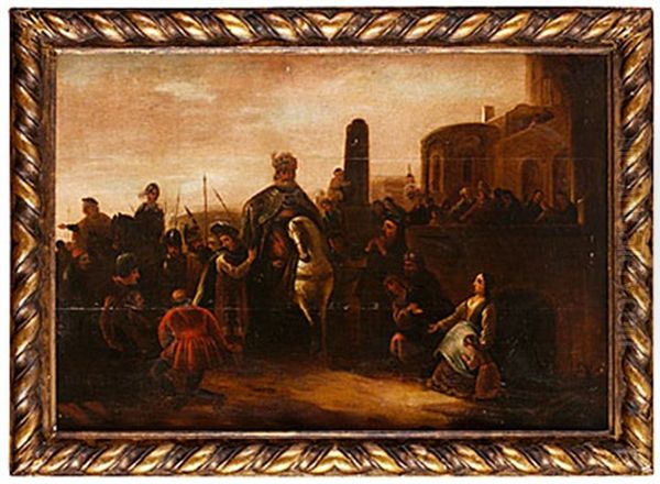 Herodes Intag I Jerusalem Oil Painting by Jacob Jacobsz de Wet the Younger