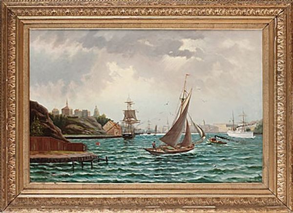 Stockholms Inlopp Oil Painting by Alfred Wetterstroem