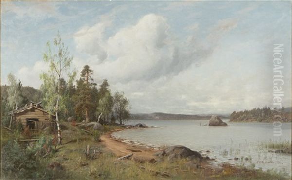 Landscape Oil Painting by Johan Fridolf Weurlander