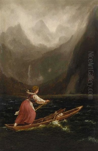 Sennerin Auf Dem Obersee Oil Painting by Willibald Wex