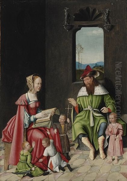 The Family Of Mary Cleophas And Alpheus Oil Painting by Gosvin (Goossen) van der Weyden