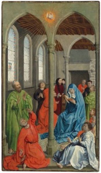 Pentecost Oil Painting by Rogier van der Weyden