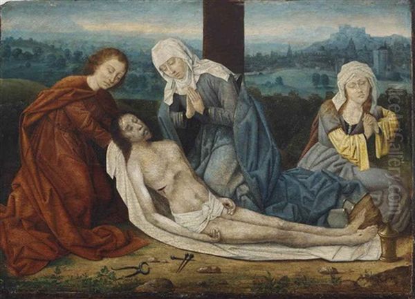 The Lamentation Oil Painting by Rogier van der Weyden