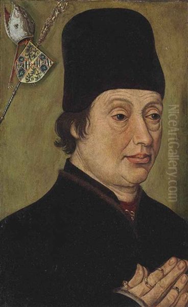 Portrait Of Jean De Bourgogne, Bishop Of Cambrai Oil Painting by Rogier van der Weyden