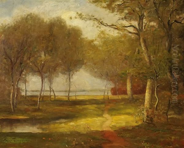 View Of The Potomac River Oil Painting by Max Weyl