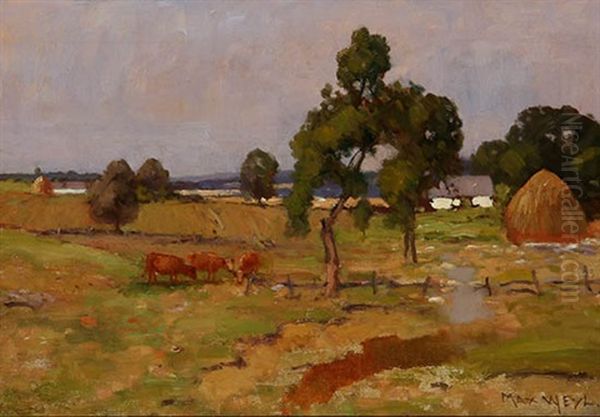 A Pleasant Day Near Washington Oil Painting by Max Weyl