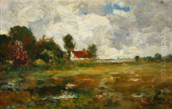 Autumn Landscape Oil Painting by Max Weyl