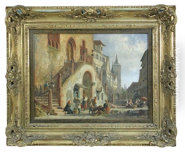 View Of Bassenheim Oil Painting by Karl Weysser