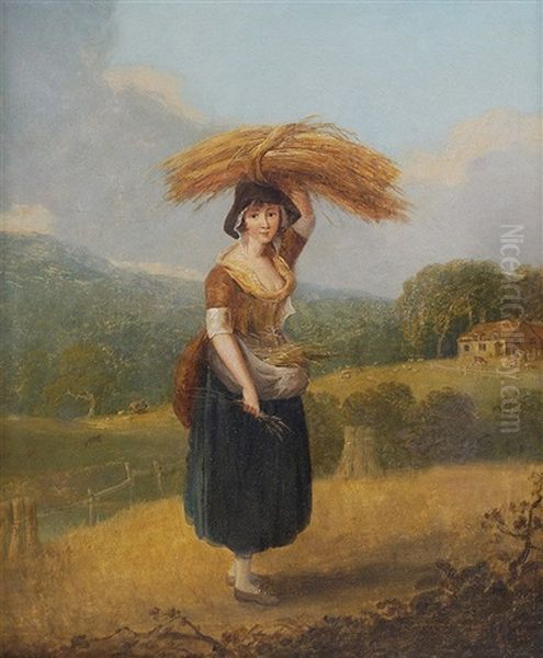 The Gleaner Oil Painting by Francis Wheatley