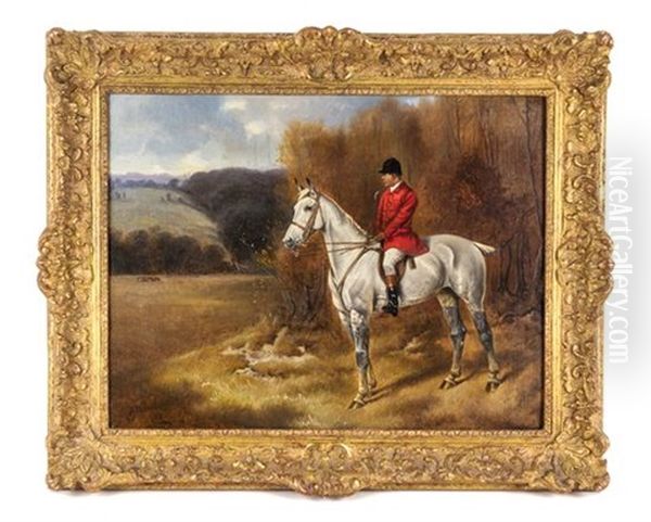 Huntsman Oil Painting by Alfred Wheeler