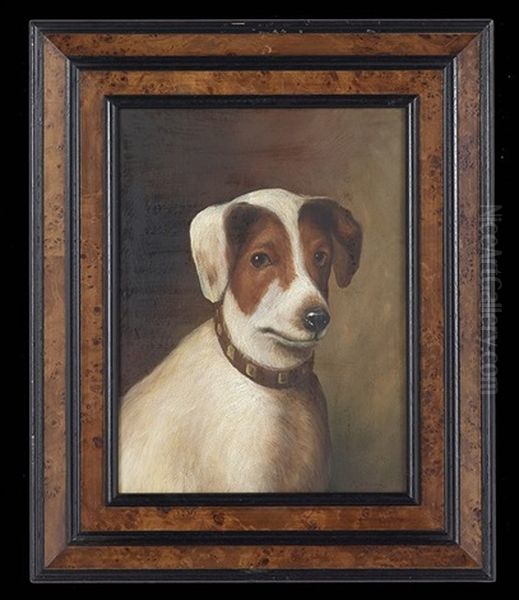 Portrait Of A Dog by Alfred Wheeler