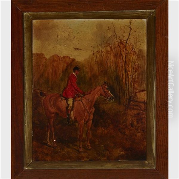 The Beginning; The Start; The Chase; The Finish (set Of 4) Oil Painting by Alfred Wheeler