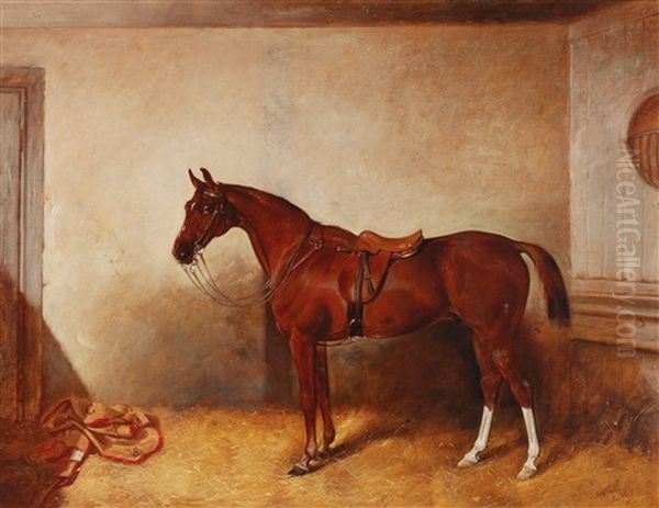 The Horse Bacchus Oil Painting by John Arnold Alfred Wheeler