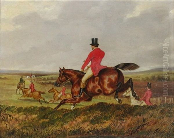 The Chase Oil Painting by John Frederick Wheeler