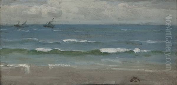 Offshore, Dieppe Oil Painting by James Abbott McNeill Whistler