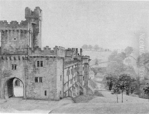 Haddon Hall, Derbyshire Oil Painting by Rex John Whistler