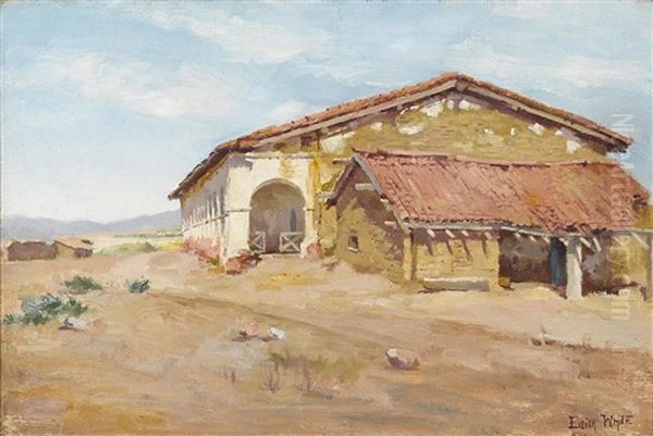 The Corner Of The Mission Oil Painting by Edith White