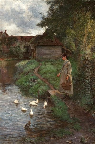 Feeding The Ducks by John White