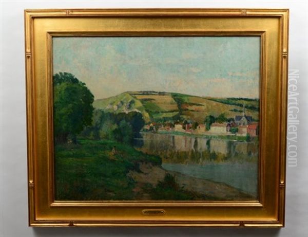 At The Bend Of The River Oil Painting by Thomas Gilbert White