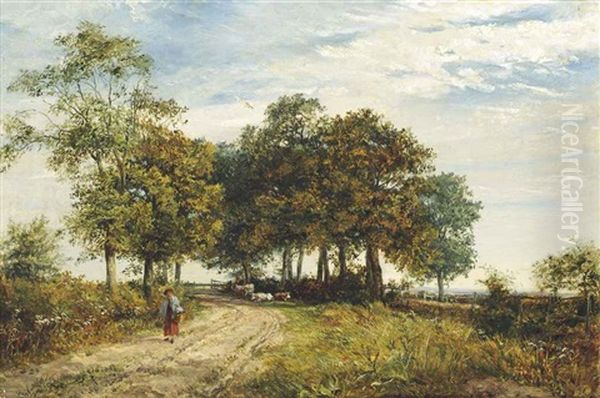 Near Leamington Oil Painting by Frederick (William Newton) Whitehead