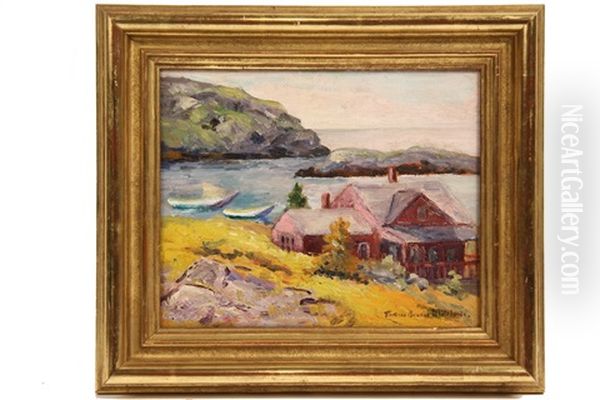 The Red House Oil Painting by Florence Brooks Whitehouse