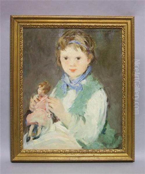 Portrait Of A Young Girl Oil Painting by Camelia Whitehurst