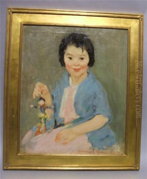 Portrait Of A Young Girl Oil Painting by Camelia Whitehurst