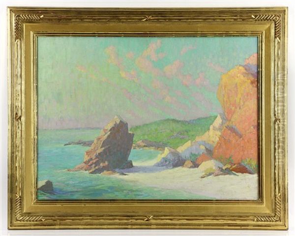 California Coast Oil Painting by Frank Reed Whiteside