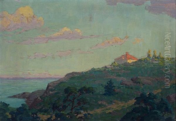 Along The Coast, Ogunquit Oil Painting by Frank Reed Whiteside