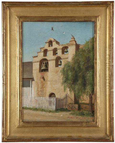 Bell Tower, San Gabriel Mission Oil Painting by Frank Reed Whiteside