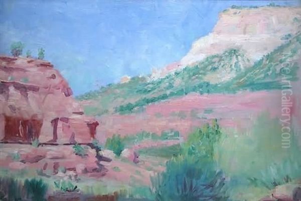 Zuni Territory, New Mexico Oil Painting by Frank Reed Whiteside